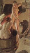 Anders Zorn girls from dalarna having a bath oil painting picture wholesale
